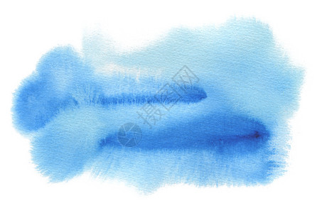 水彩蓝色画布背景质纸孤立图片