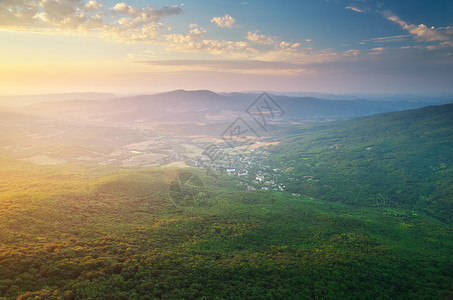 山村自然构成高清图片