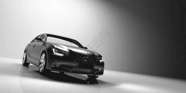 轻型工作室背景的轿车无牌自动机车设计运输奢侈品3D插图轻型工作室背景的轿车图片