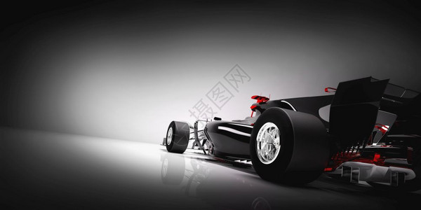 F1型汽车背面有轻景速度极端运动现代车辆3D型插图F1汽车背面有3D型插图F1汽车背面有轻景图片