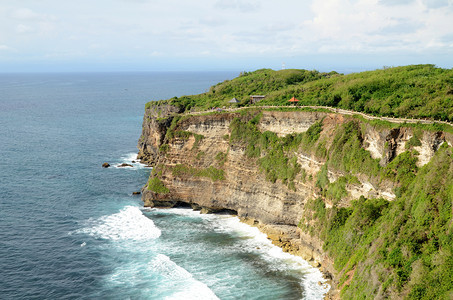 印度尼西亚巴厘的PuraLuhurUluwatu寺庙图片