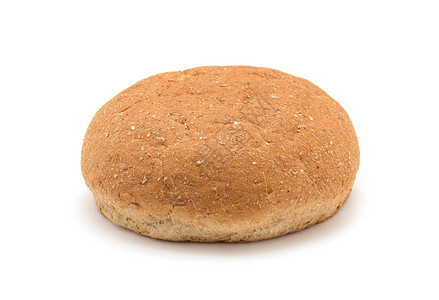白色背景上孤立的全餐面包图片