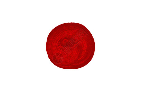 白色背景上隔离的红色彩圆圈图片