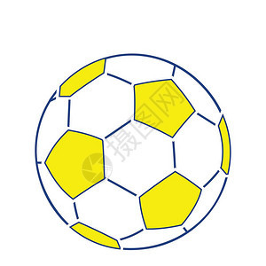 橄榄球图标细线设计矢量插图图片
