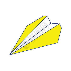 纸飞机平面图标图片