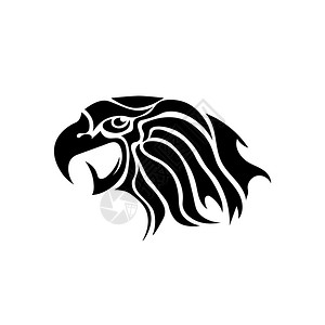 Eagle头纹图设计LogoPrey鸟类孤立在白地上Logo鸟类图片