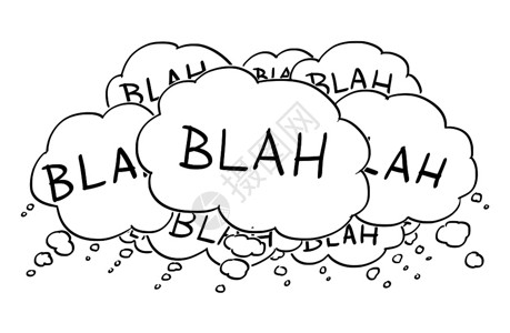 卡通概念图或一组文字语音气球泡的插图等图片
