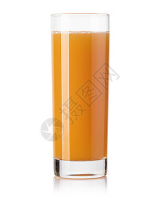 白底的果汁杯子橙图片