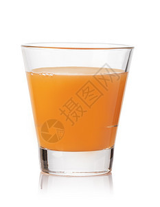 白底的橙汁杯子图片