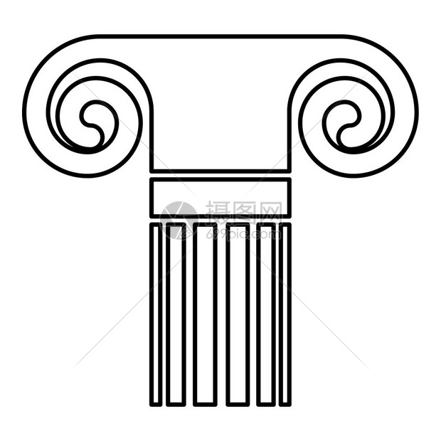 古希腊典板结构元素支柱希腊罗马形结构元素希腊罗马柱形结构元素图片