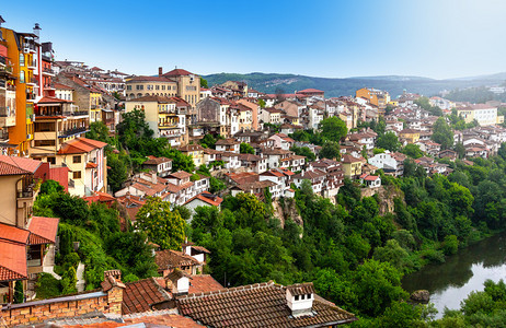 保加利亚VelikoTirnovo老城的美丽景色图片