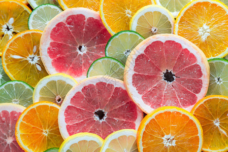 柑橘水果切片图片