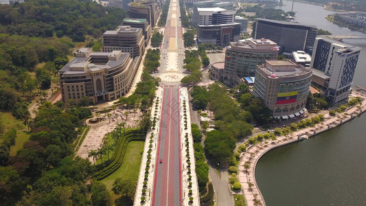 对棋背景 对棋摄影图片 对putrajaya市道路的空中观察并配有花园景观设计图片 摄图网