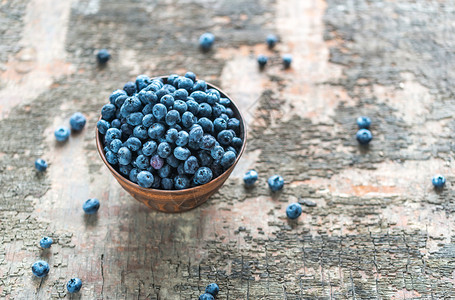新鲜蓝莓一碗图片