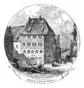 AlbrechtDurersHouse重写插图186年摘自ChemindesEcoliers图片
