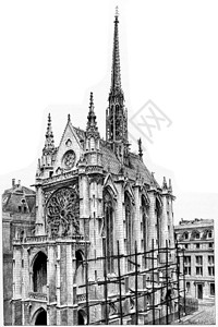 SainteChapelle1890年巴黎AugusteVITU1890年图片