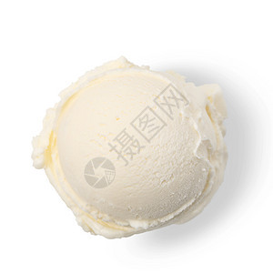 白色的冰淇淋球图片
