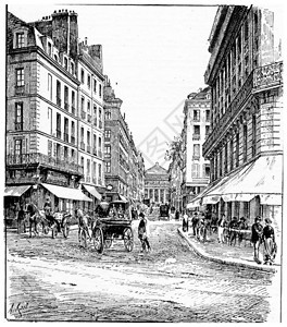 CarrefourandruedelOdeon重写插图巴黎AugusteVITU1890年图片