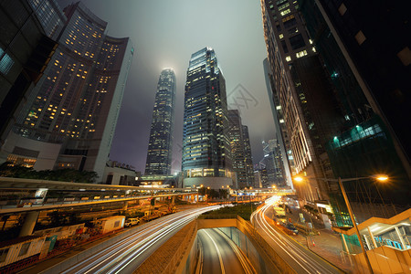 香港金融区街景图片