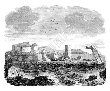 Ayrshire的Turnberry城堡1837年英国丰富多彩的历史图片