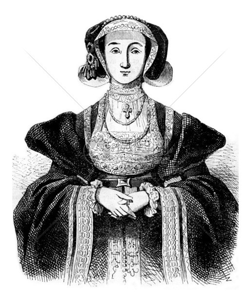 克莱夫斯的安妮肖像Holbein之后的Holbein1837年英国丰富多彩的历史图片