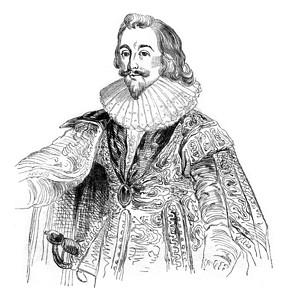 清官員白金汉公爵的肖像1837年英国丰富多彩的历史背景