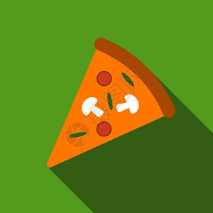 披萨平面图标图片