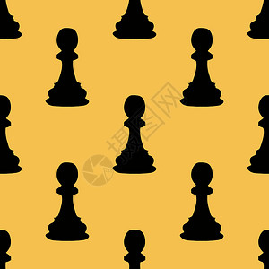 象棋无缝图案背景用于网络和织物印刷图片