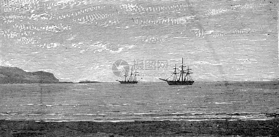 巴拿马港古代印刷图解旅行日报18790年旅行日报图片