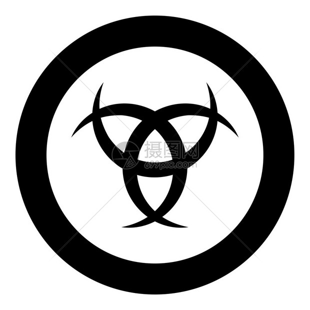 圆环黑色矢量显示平板风格简单图像圆环黑色矢量显示平板风格图像