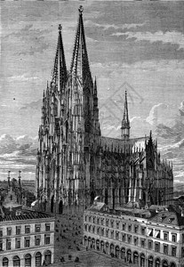 科隆大教堂古代雕刻图旅行日报180年图片