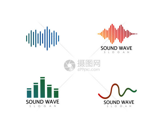 声音波矢量说明设计图片