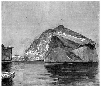 MelvilleBay浮冰古代刻画插图旅行日报180年图片