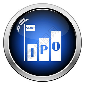 ipo上市ipo图标光滑按钮设计矢量说明背景