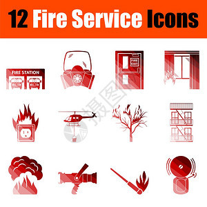 消防服务图标 图片