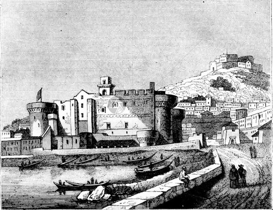 Neuf堡景那不勒斯1836年马加辛皮托雷斯克图片