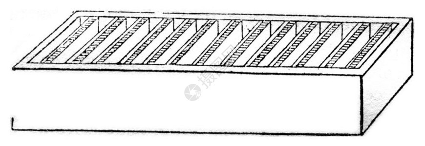 铜和锌元素焊接在一起刻有古老的插图1836年马加辛皮托罗尔克图片