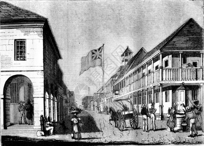 牙买加金斯敦的景象1836年马加辛皮托雷克图片