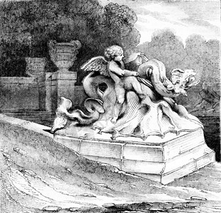 海王星盆地凡尔赛公园1836年马加辛皮托雷斯克图片