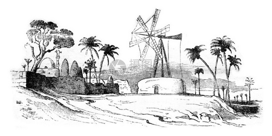埃及农业磨坊184年MagasinPittoresque图片