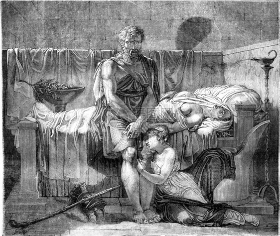 Louvre博物馆MarcusSexius或TheReturnoftheOutlaws184年马加辛皮托雷斯克古老的雕刻插图图片