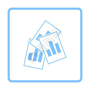 分析表图标蓝框架设计矢量说明图片