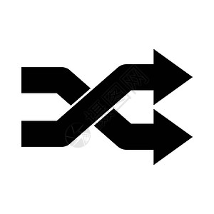 石头桥在白色背景中隔离的相交箭头黑色简单图标交叉箭头黑色简单图标