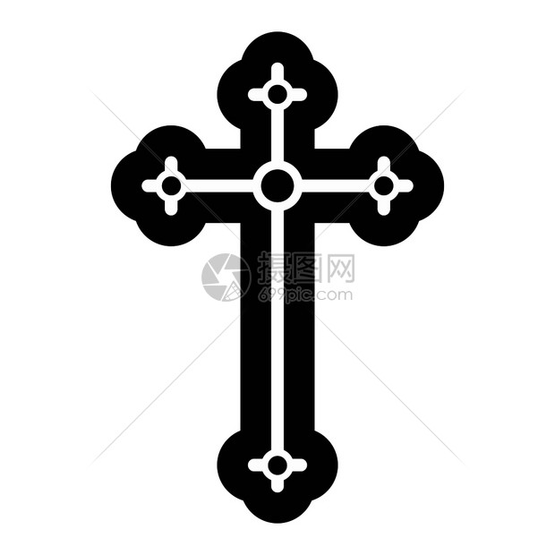 Crucifix黑色简单图标的宗教象征图标的宗教象征图片