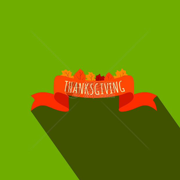 带感恩的平面图标背景有阴影带感恩的平面图标图片