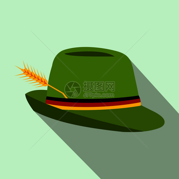 绿色帽子图片