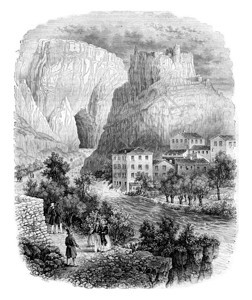Vaucluse的泉源1842年马加辛皮托雷克图片
