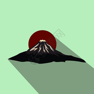 富士山矢量图图片