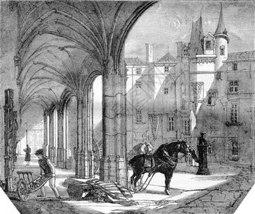 愤怒博物馆院子的景象圣杰尔曼1842年马加辛皮托雷克图片