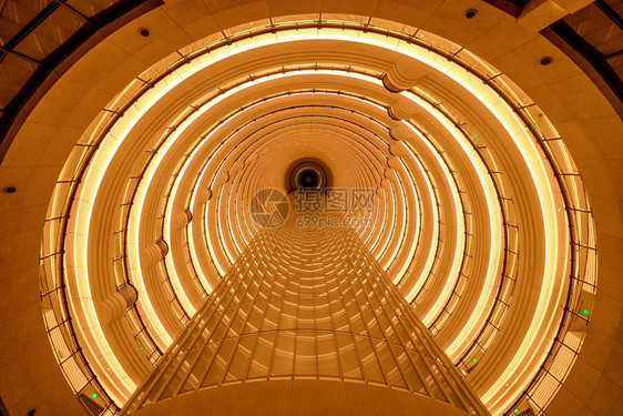 当代酒店建筑结构的隧道上限内地设计背景奢华图片
